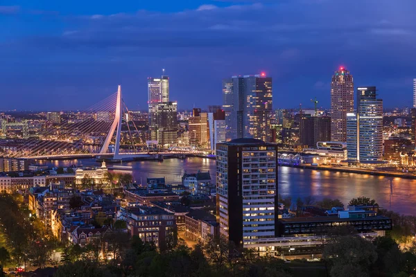 Panoráma města Rotterdam - Nizozemsko — Stock fotografie