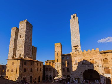San Gimignano Ortaçağ kenti Toskana İtalya