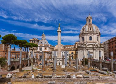 Roma İtalya'da Roma Forumu Harabeleri