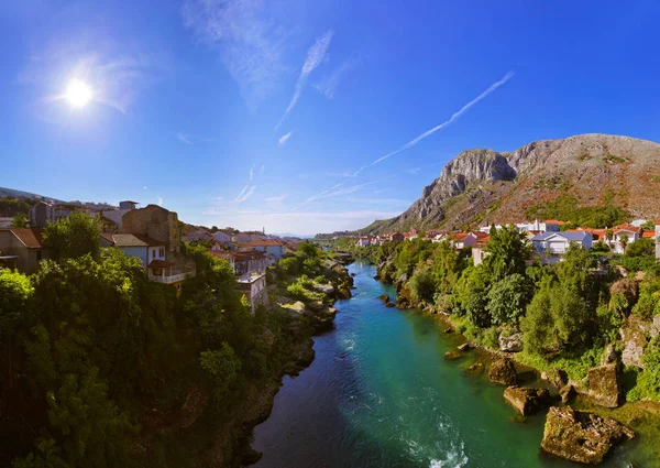 Stadsgezicht van Mostar - Bosnië en Herzegovina — Stockfoto