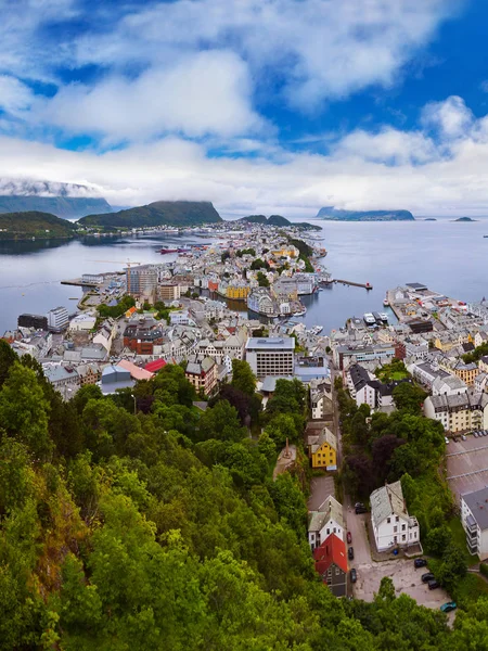 Panorama alesund, Norsko — Stock fotografie