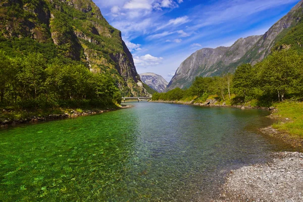 Fjord sognefjord - Norge — Stockfoto