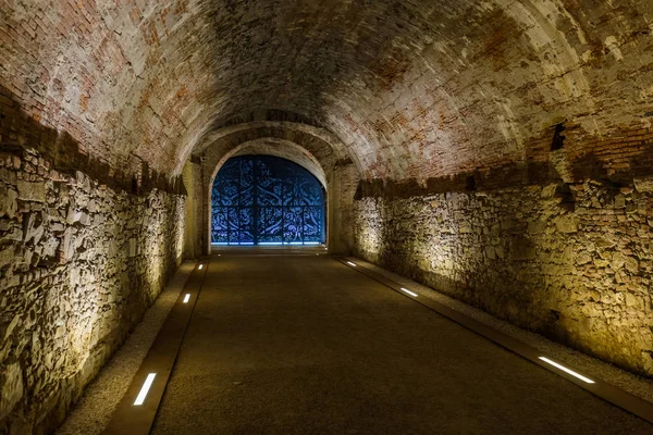Underground tunnel in Lucca Italia — Zdjęcie stockowe