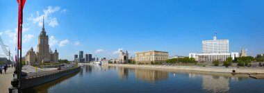 Moskova, Rusya - Mayıs 01: Moskova Panorama - Stalin'in ünlü skysc