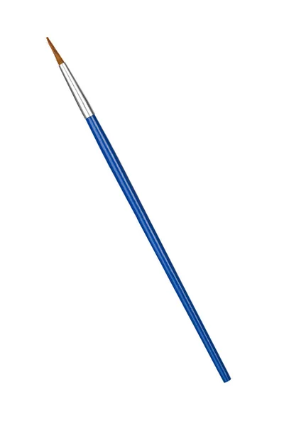 Blue paintbrush isolated on white — Stock Photo, Image