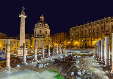 Roma İtalya'da Roma Forumu Harabeleri