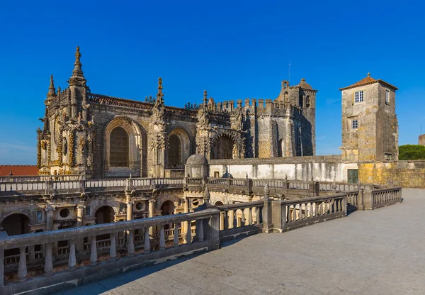 Castelo de Cavaleiros dos Templários (Conventos de Cristo) - Tomar Portu — Fotografia de Stock