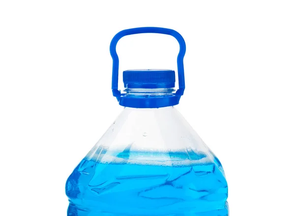 Bottle with non-freezing cleaning liquid — Stock Photo, Image