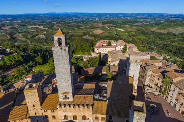 San Gimignano ciudad medieval en Toscana Italia — Foto de Stock