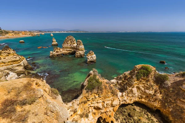 Plaża w pobliżu Lagos - Algarve Portugalia — Zdjęcie stockowe