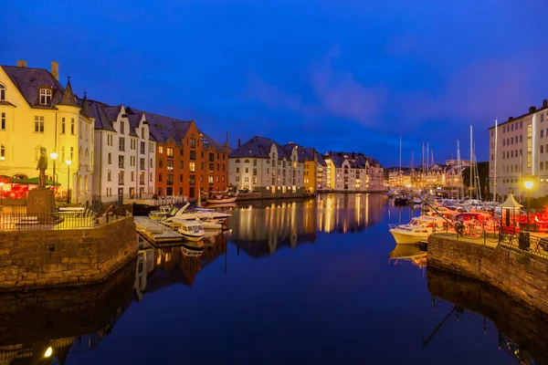 Cityscape of Alesund - Norway — Stock Photo, Image