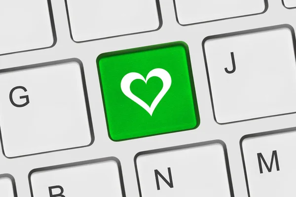 Bilgisayar klavye ile aşk anahtar — Stok fotoğraf