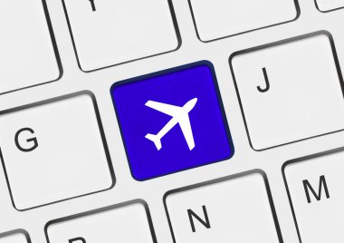 bilgisayar klavye ile uçak anahtar