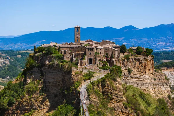 Wioska Civita di Bagnoregio we Włoszech — Zdjęcie stockowe