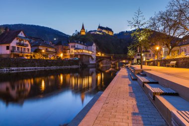 Lüksemburg 'daki Vianden Kalesi