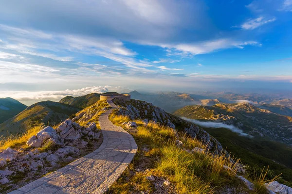 アット サンセット - モンテネグロ Lovcen 山国立公園 — ストック写真