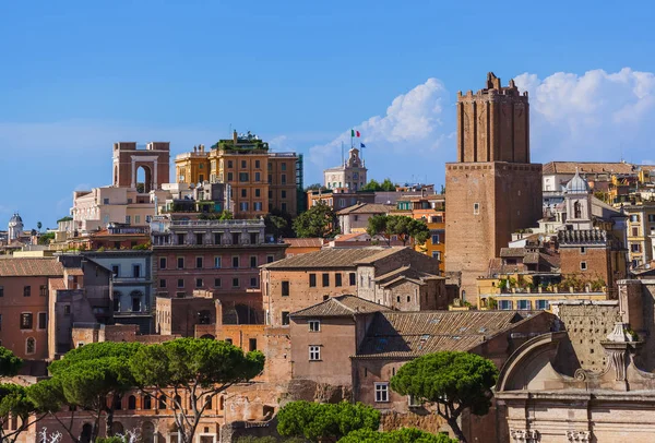 Forum van de Romeinse ruïnes in Rome Italië — Stockfoto