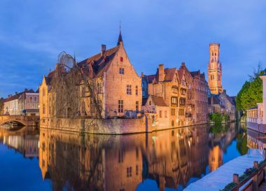 Brugge cityscape - Belçika