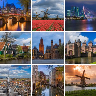 Hollanda seyahat görüntüler (benim fotoğraf kolaj)