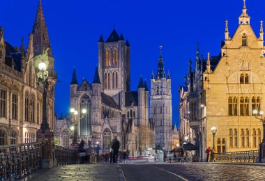 Gent cityscape - Belçika