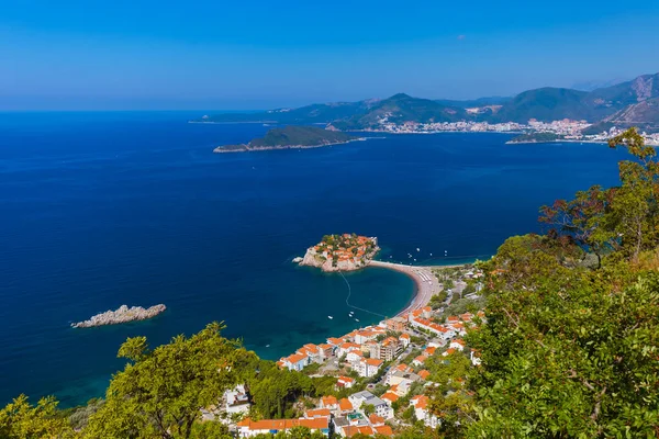 Insel sveti stefan - montenegro — Stockfoto