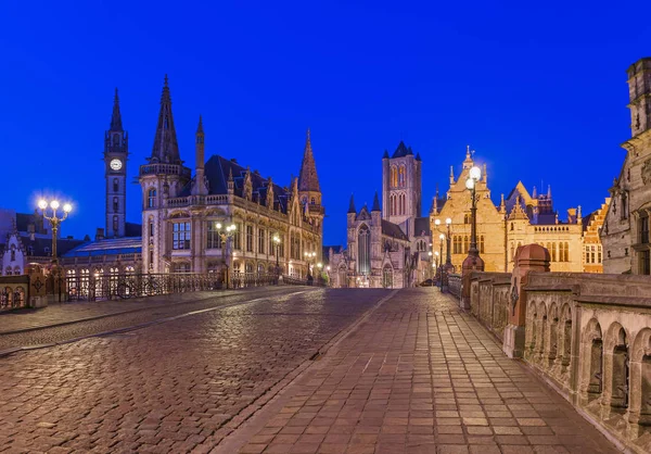 Panorama urbano di Gent - Belgio — Foto Stock