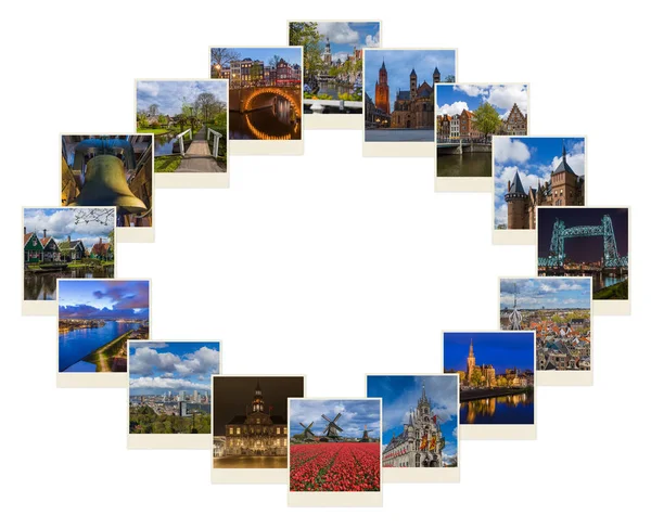 Frame gemaakt van Nederland reizen beelden (mijn foto 's) — Stockfoto