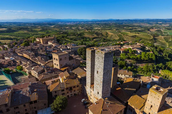 San Gimignano Ortaçağ kenti Toskana İtalya