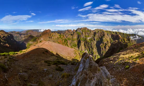 Pico do Arierio i Pico Ruivo - Madera Portugalia — Zdjęcie stockowe