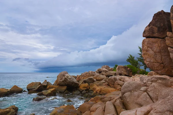 Tempestade no oceano - Seicheles — Fotografia de Stock