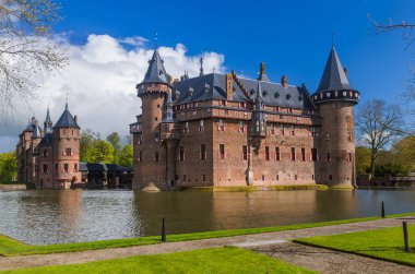 Utrecht yakınlarındaki De Haar Kalesi - Hollanda