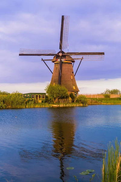 Млина в Кіндердайк - Нідерланди — стокове фото