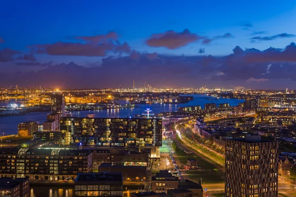 Panorama urbano di Rotterdam - Paesi Bassi — Foto Stock