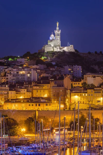 Porto Vecchio e Basilica di Notre Dame - Marsiglia Francia — Foto Stock