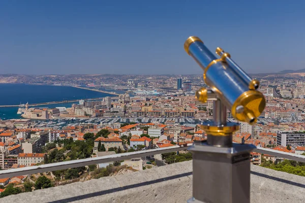 View to Marseille from Basilica of Notre Dame - France — Stock Photo, Image