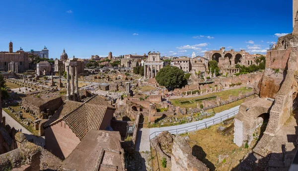 Roma İtalya'da Roma Forumu Harabeleri — Stok fotoğraf