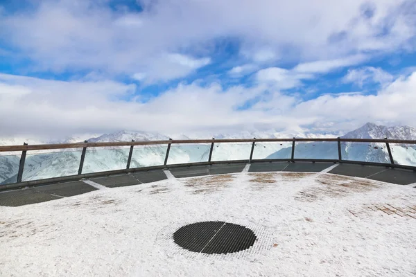 奥地利索尔登山滑雪胜地 — 图库照片