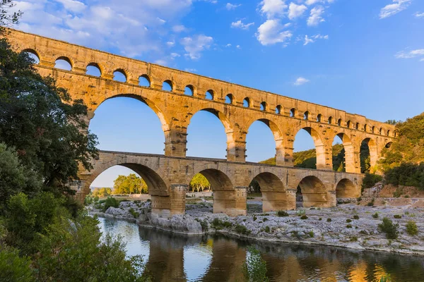 Akwedukt Pont du Gard - Prowansja Francja — Zdjęcie stockowe