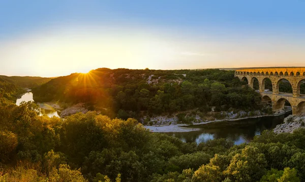 Aqueduct Pont du Gard - Provence France — Stock fotografie