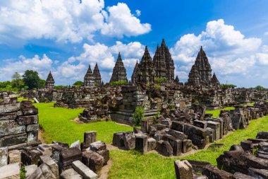 Prambanan tapınak yakınındaki Yogyakarta Java Adası - Endonezya