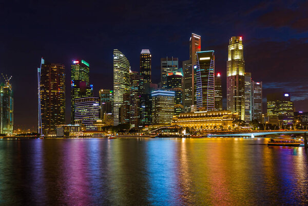 Singapore city skyline - architecture and travel background