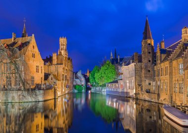 Brugge cityscape - Belçika