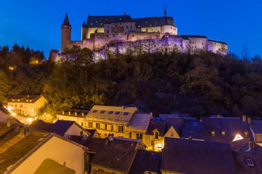 Lüksemburg 'daki Vianden Kalesi