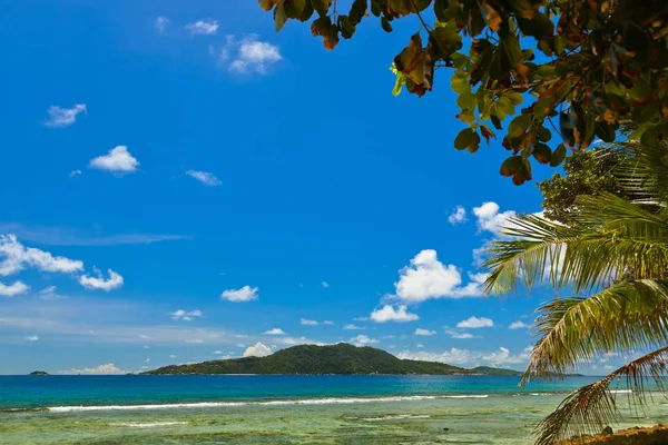 Tropical beach at Seychelles — Stock Photo, Image