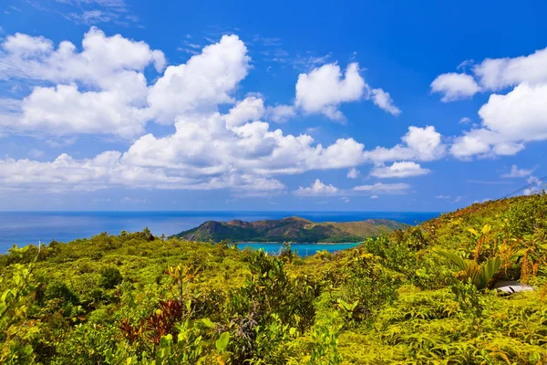 Paisaje de la isla Praslin - Seychelles — Foto de Stock