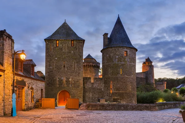 Zamek w Fougères w Bretanii - Francja — Zdjęcie stockowe