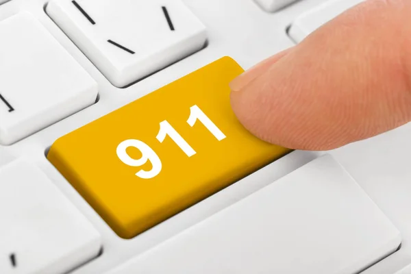 Számítógép-billentyűzet 911 kulcs — Stock Fotó