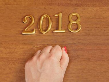 El ve numaraları 2018 kapı - yeni yıl arka plan