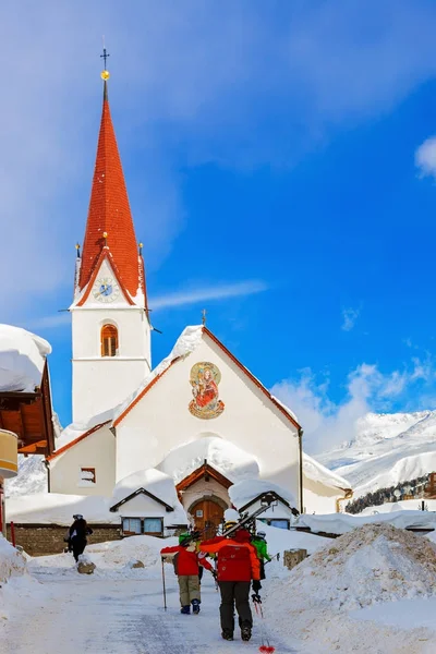 Mountain ski resort Obergurgl Austria — Stock Photo, Image