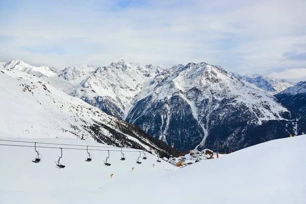 Montanhas estância de esqui Solden Áustria — Fotografia de Stock